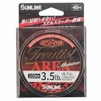 SUNLINE Troutist Area Meiste [Stealth Black & Flash Orange] 100m #0.7 (3.5lb)