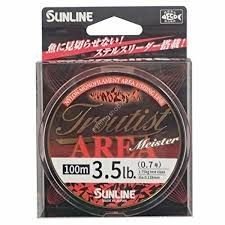 SUNLINE Troutist Area Meiste [Stealth Black & Flash Orange] 100m #0.7 (3.5lb)