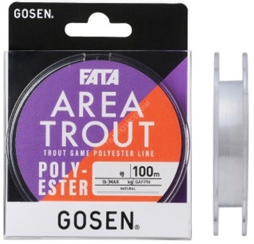 GOSEN Fata Area Trout Polyester [Natural] 100m #0.25 (1.3lb)