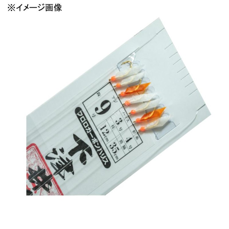 OTHER BRANDS MIYAICHI Shimotsui Aji Madai Sabiki II 7 Hook 9-3-4 [White x Orange]
