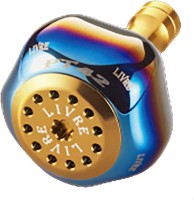 LIVRE 10175 PT42LGL-1  Custom Knob (for Daiwa L) Fire x Gold