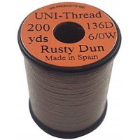 TIEMCO Uni 6/0 Waxed Thread Rusty Dun #324