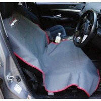 LITTLE PRESENTS AC100 Tarpaulin Seat Cover Gray x Red
