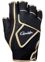 GAMAKATSU GM7295 Cordura Tournament Glove 5 Pieces (Black x Gold) M