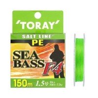 TORAY Salt Line PE SeaBass F4 [Light Green] 150m #1.5 (20lb)