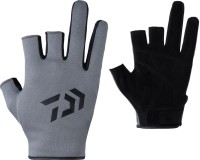 DAIWA DG-6423 Quick Dry Gloves (3fingers cut) Black S