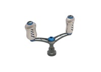 LIVRE 4838 Double Handle Wing 92 Fino Knob for Shimano S2 #Gunmetal/Blue