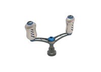 LIVRE 4838 Double Handle Wing 92 Fino Knob for Shimano S2 #Gunmetal/Blue