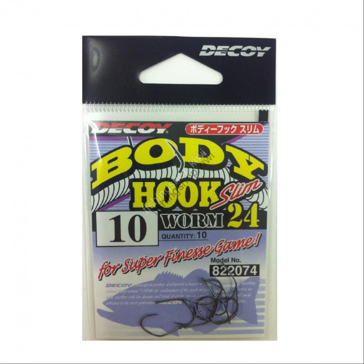 DECOY Body Hook Slim Worm 24 10