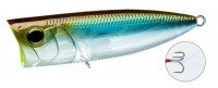 DUEL Hardcore Popper 70F #09 MGSA Metallic Ghost Ayu (Feather: White)