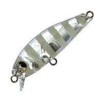 RUDIE'S Meba Minnow Medium Sinking Clear Zebra