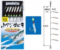 GAMAKATSU S503 KoAji Sabiki Rainbow Saba Skin 6hon 7Kaitei