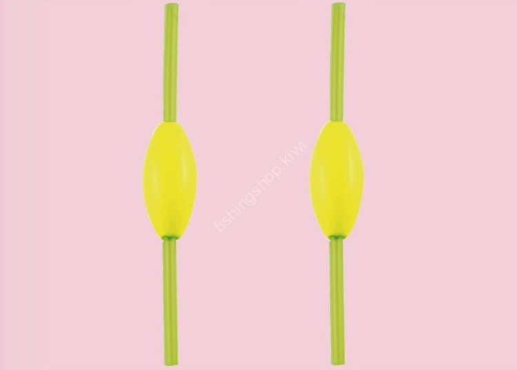 FUJIWARA Hard Pipe Sinker 6号 (2pcs) #Yellow