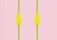 FUJIWARA Hard Pipe Sinker 6号 (2pcs) #Yellow