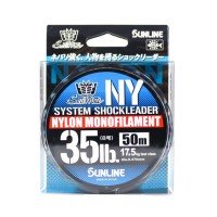 SUNLINE Saltymate System Shock leader NY [Natural clear] 50m #8 (35lb)