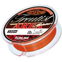 SUNLINE Troutist Area Meiste [Stealth Black & Flash Orange] 100m #0.6 (3lb)