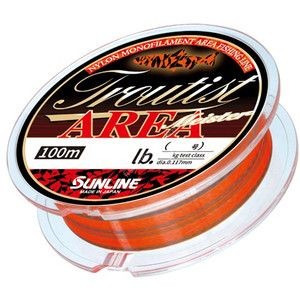 SUNLINE Troutist Area Meiste [Stealth Black & Flash Orange] 100m #0.6 (3lb)