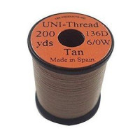 TIEMCO Uni 6/0 Waxed Thread Tan #369