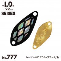 ALFRED Alf Area 1.0g #777 Gold / Laser Hologram Black