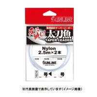 SUNLINE Nylon Taper Leader Clear [2.5 m x 2 ] #6 < 16