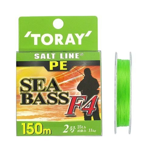 TORAY Salt Line PE SeaBass F4 [Light Green] 150m #2 (25lb)