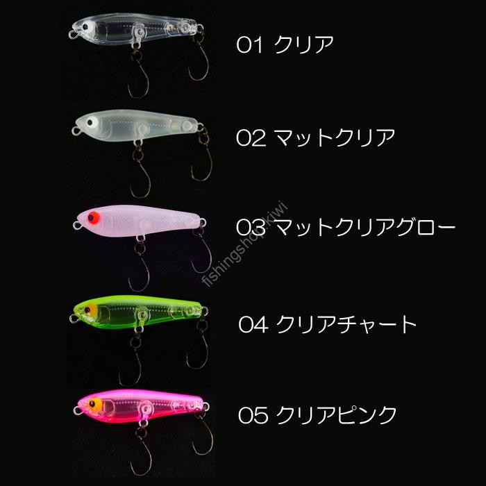 TACKLE HOUSE Platy (Single Hook) Area #01 Clear