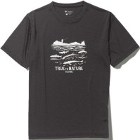 TIEMCO Foxfire TS EX Stretch Fish Tee S/S (Black) S