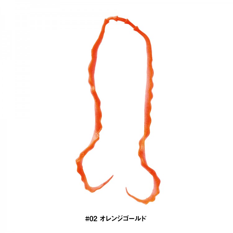 GAMAKATSU Luxxe 19-315 Ohgen 3D Soft Necktie #02 Orange Gold