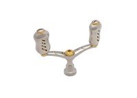 LIVRE 4834 Double Handle Wing 92 Fino Knob for Shimano S2 #Titanium/Gold