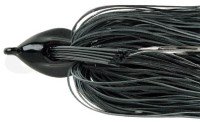 DEPS Flat Back Jig 1/2oz Fine Rubber Skirt #01 Black