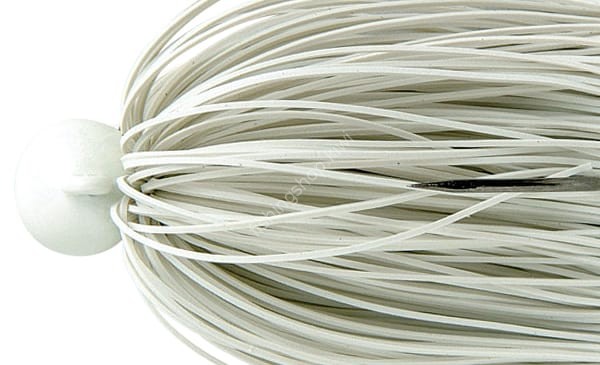 DEPS RR Jig Head 3.0g Fine Rubber Skirt #10 White