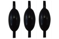 FUJIWARA Pipe sinker 6号 (3pcs) #Kuro