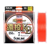 SUNLINE Iso Special Long Throw KB [Pearl Fire Orange] 250m #7 (25lb)