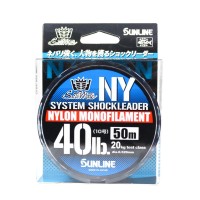 SUNLINE Saltymate System Shock leader NY [Natural clear] 50m #10 (40lb)