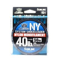 SUNLINE Saltymate System Shock leader NY [Natural clear] 50m #10 (40lb)