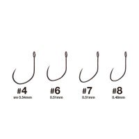 VARIVAS Area Master Limited Tournament Hook [AR Black] #8 Value Pack (55pcs)