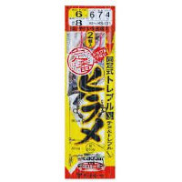 GAMAKATSU Teiban Hirame Shikake Kotei-shiki Shirīzu Treble [Silver] 6-7 (2pcs)
