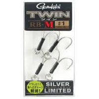 GAMAKATSU Twin RB-M Silver Limited #1/0 (4pcs)