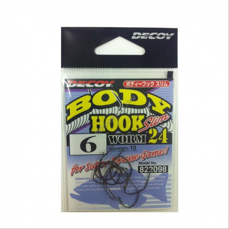 DECOY Body Hook Slim Worm 24 6