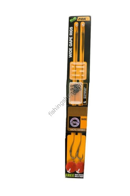 FOX EDGES Wide Gabe Ready Rigs Size 6 [Gravelly Brown] 20lb (2pcs)