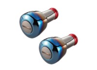 LIVRE Titanium Knob Delta D27BTI-2 #Fire/Red (2pcs)
