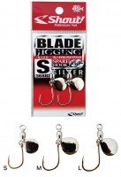 SHOUT! Blade Jiging Spare Hook 368BS [Silver] M (2pcs)