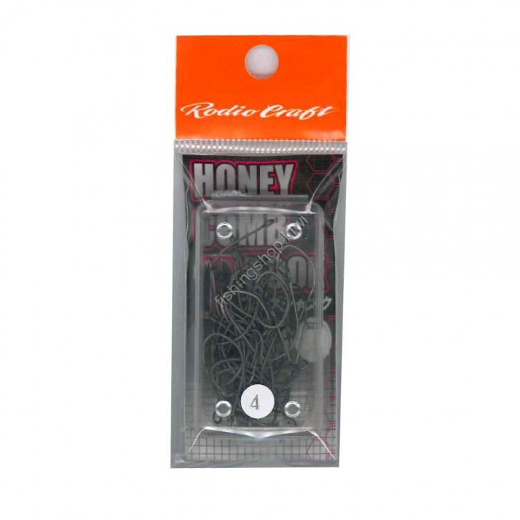 RODIO CRAFT Rodeo Craft Honeycomb T Hook Long Shank [Fluorine] #4 Service Pack (50pcs)