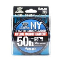 SUNLINE Saltymate System Shock leader NY [Natural clear] 50m #12 (50lb)