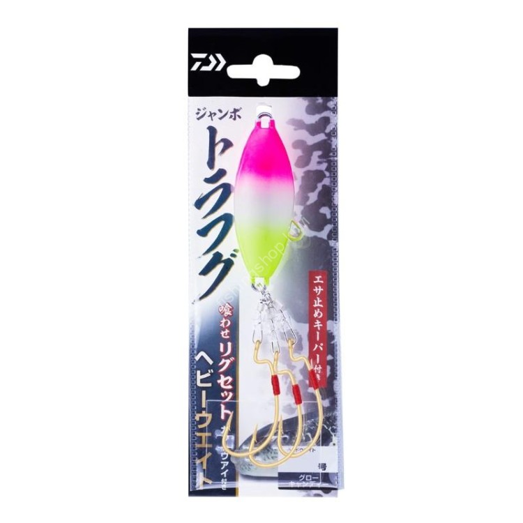 DAIWA Jumbo Torafugu Bite Rig Set with K Eye HW 80g [Glow Candy] (3pcs)