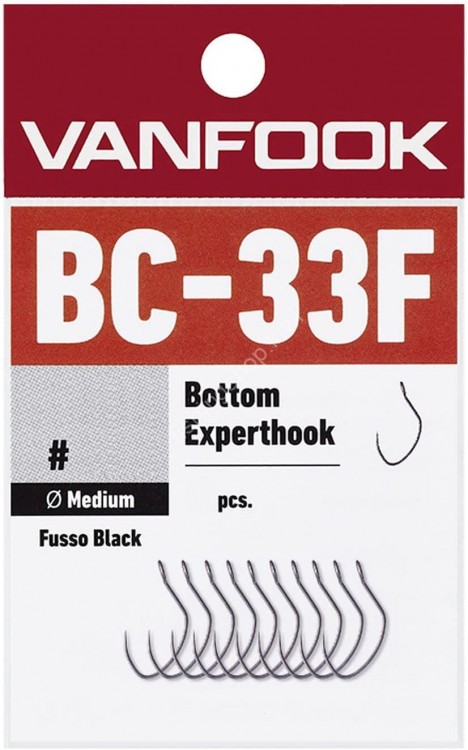 VANFOOK Experthook Bottom & Crank BC-33F [Fusso Black] #6 (16pcs)