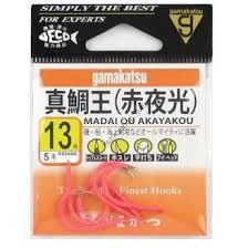 GAMAKATSU Madai Ou [Red Night Glow] #13 (5pcs)