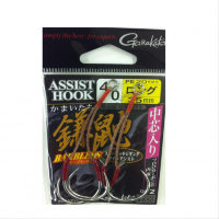 GAMAKATSU Kamaitachi Assist Hook Long [Silver] #4/0 (2pcs)