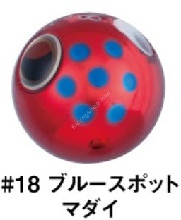 GAMAKATSU Luxxe 19-272 Ohgen "Tai Rubber Q" TG Sinker 40g #18 Blue Spot Madai