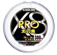 DUEL Hardcore X8 Pro Tachiuo [5-color Marking] 300m #0.8 (16lb)